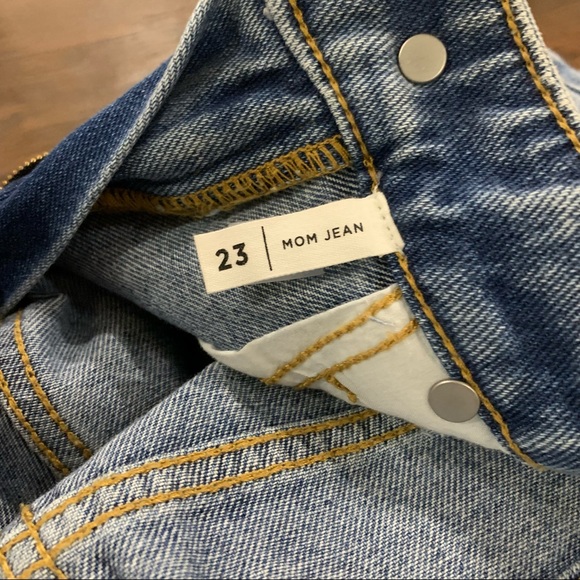 Pacsun patchwork dyed contrast paneled colorblock mom jean size 23 EUC - Picture 7 of 9